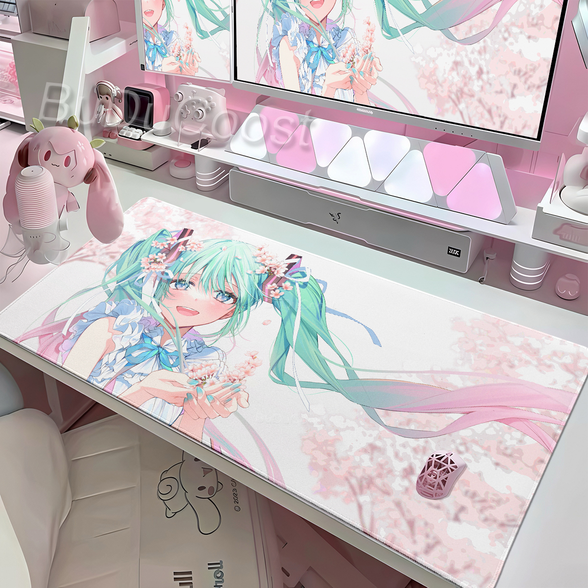 Pc Gaming Hatsune Miku - Desk Accessories Cute Anime Mouse Pad