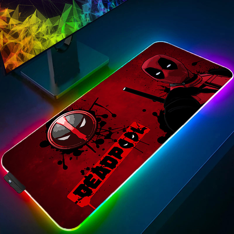 Pc Gaming Essentials - LED Mouse Pad Gaming Backlight Lock