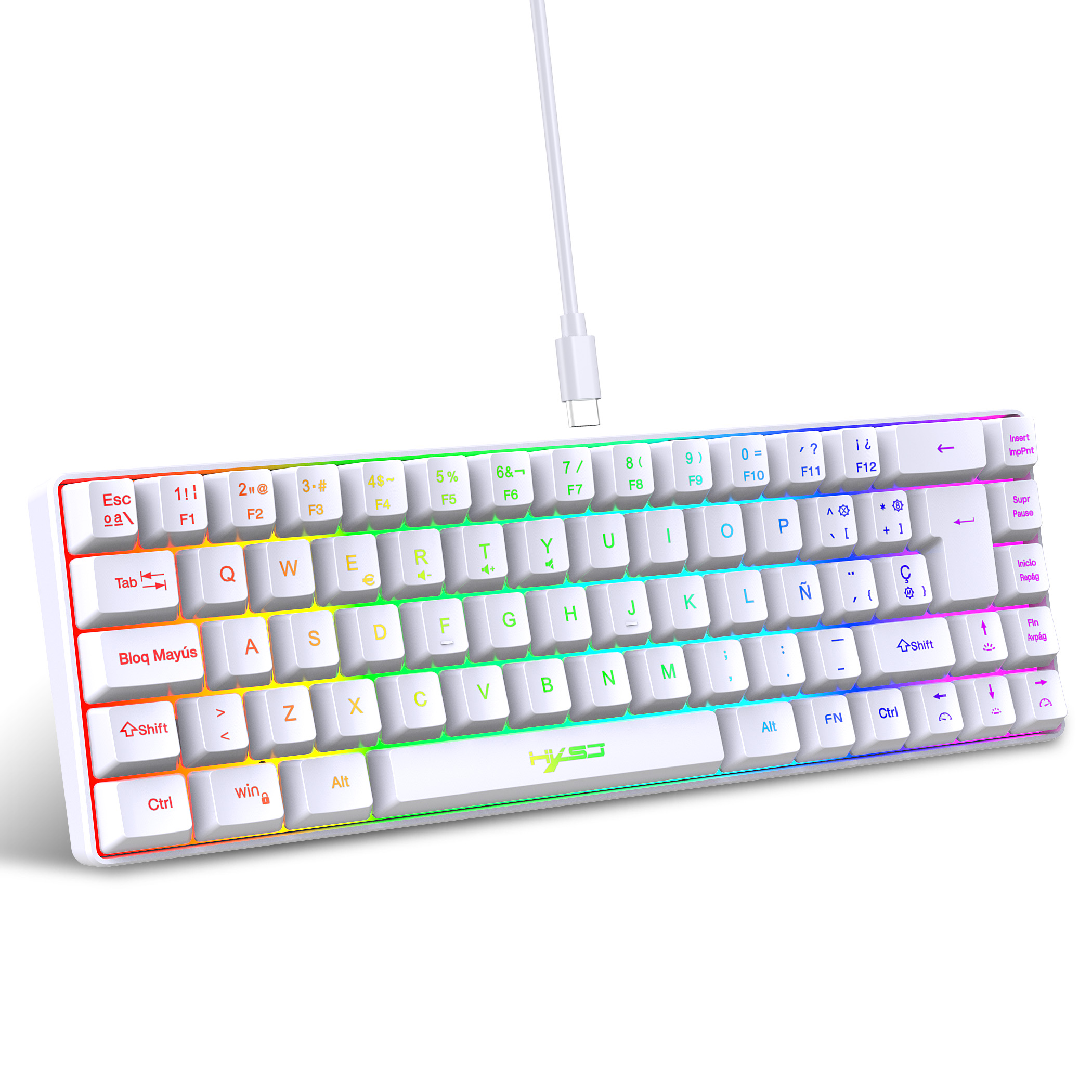 Pc Gaming On Sale - Hot sale!Spanish 69-key RGB backlit wired