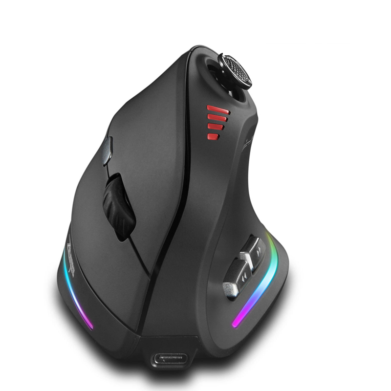 Pc Gaming Essentials - Jomaa RGB Backlit Wireless Vertical Mouse