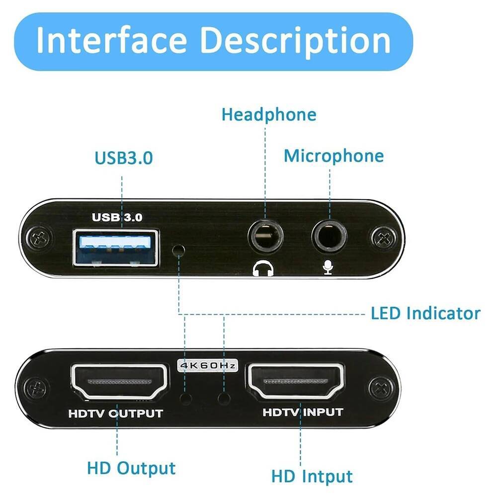 4K HDMI-Compatible to USB 3.0  - Capture Card Hdmi 리뷰 및 가격