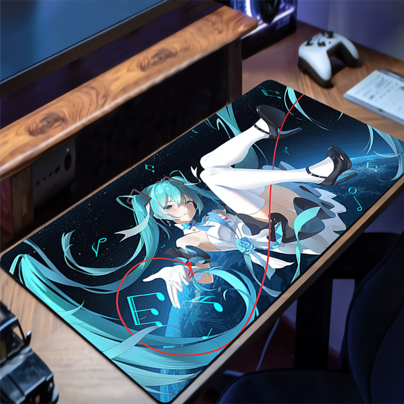 Anime Mouse Pad Gamer Keyboard - Pc Gaming Hatsune Miku 리뷰 및 가격