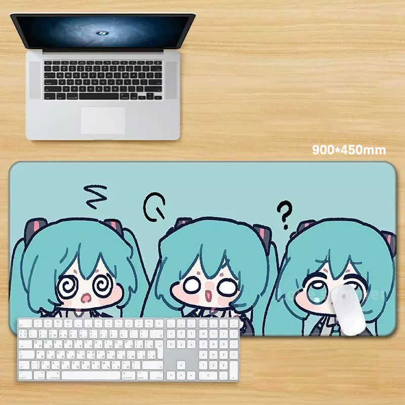 Anime Mouse Pad Gamer Keyboard - Pc Gaming Hatsune Miku 리뷰 및 가격