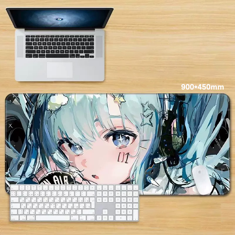 Anime Mouse Pad Gamer Keyboard - Pc Gaming Hatsune Miku 리뷰 및 가격