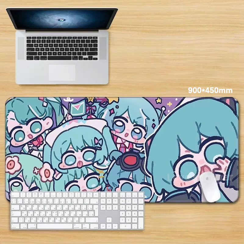 Anime Mouse Pad Gamer Keyboard - Pc Gaming Hatsune Miku 리뷰 및 가격