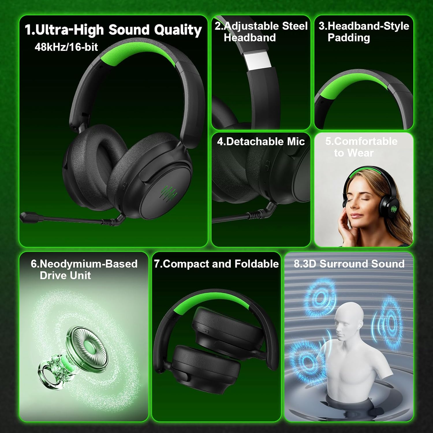 Foldable Gaming Headset For Xb - Pc Gaming Xbox 리뷰 및 가격