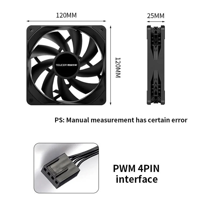 Teucer 12cm Chassis Fan PWM Co - Pc Water Cooling 리뷰 및 가격