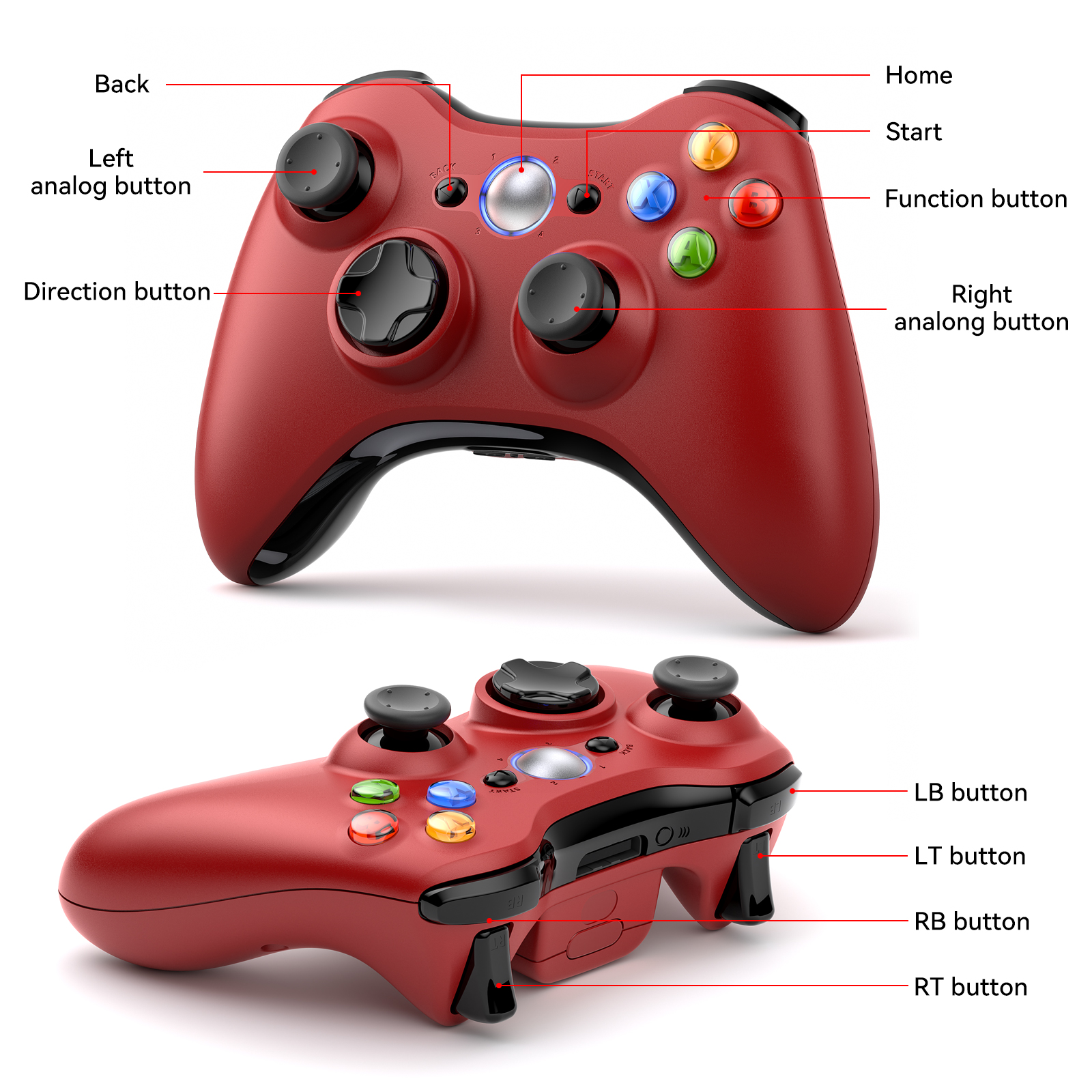 For Xbox 360 Gamepad Wireless  - Pc Gaming Xbox 리뷰 및 가격