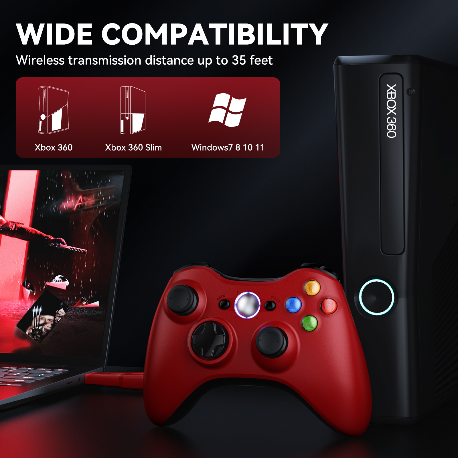 For Xbox 360 Gamepad Wireless  - Pc Gaming Xbox 리뷰 및 가격