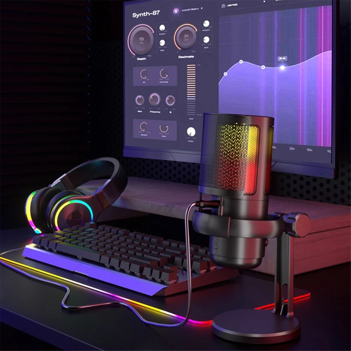 A03R! Gaming RGB Microphone, U - Pc Gaming Online 리뷰 및 가격