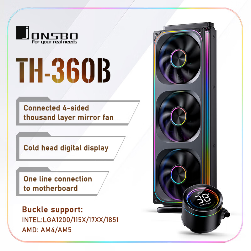 Jonsbo TH-360 AIO CPU Liquid C - Pc Water Cooling 리뷰 및 가격