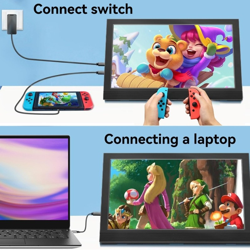 Portable Monitor 13.3Inch LED  - Pc Gaming On Mobile 리뷰 및 가격