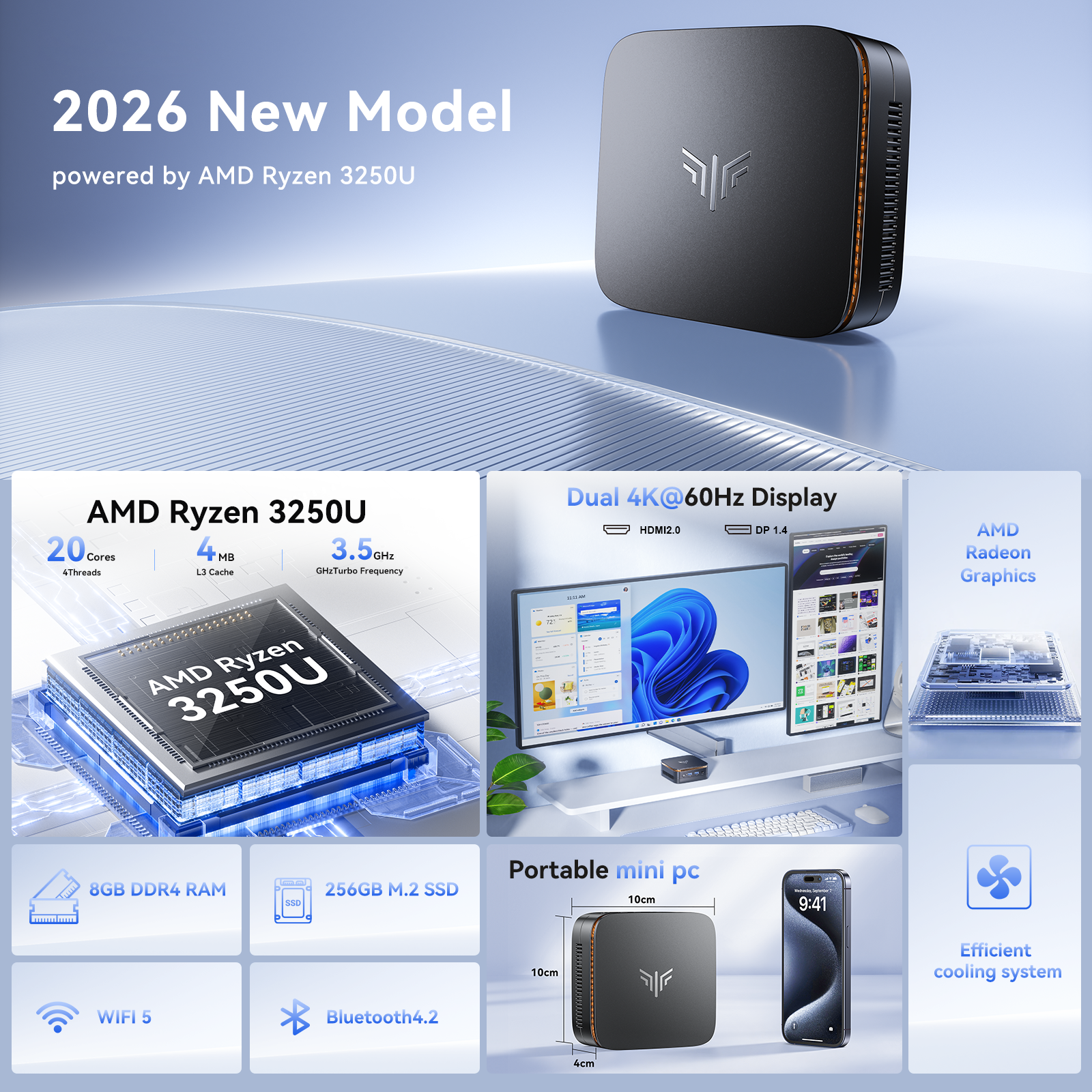 ACEMAGIC Mini PC AMD Ryzen R3  - Pc Gaming Prebuilt 리뷰 및 가격
