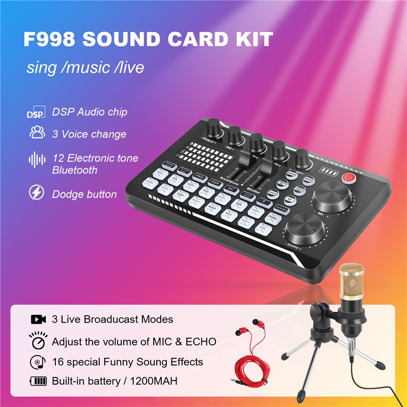 ~【On Sale】F998 Sound Card Kit, - Pc Gaming On Sale 리뷰 및 가격
