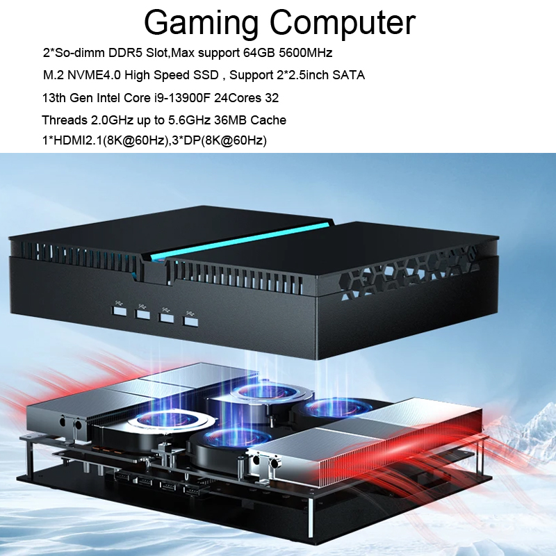 Gaming Mini PC Core i9-13900F  - Pc Gaming Prebuilt 리뷰 및 가격