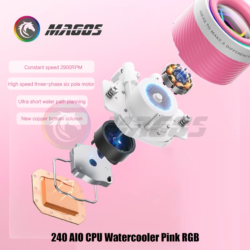 240 AIO CPU Watercooler Pink R - Pc Water Cooling 리뷰 및 가격