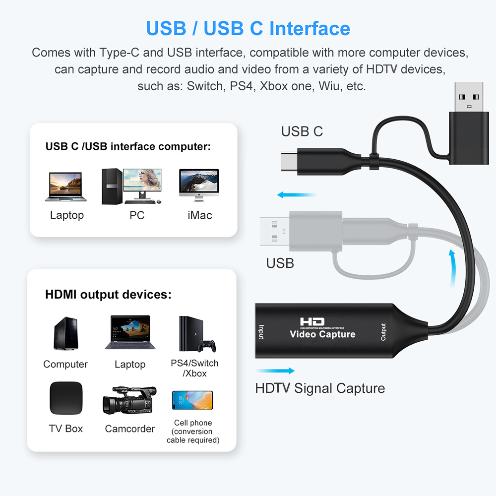 4K HDMI-compatible USB Video C - Capture Card Hdmi 리뷰 및 가격